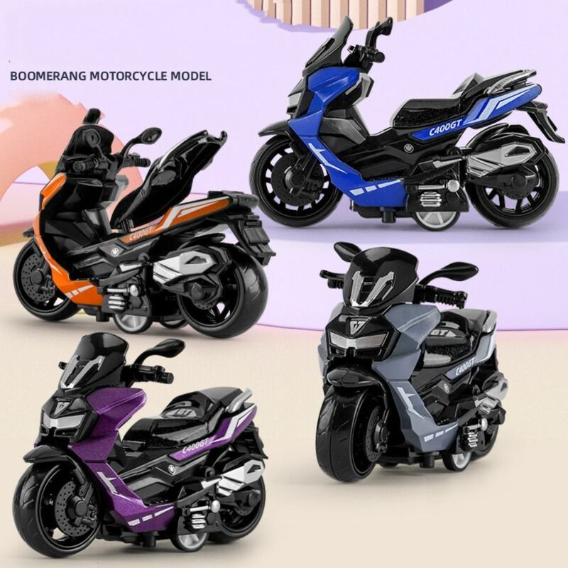 Миниатюрная модель мотоцикла, инерционная имитация, игрушечный мотоцикл, игрушечный автомобиль, литый под давлением мини-мотоцикл, друг, дети