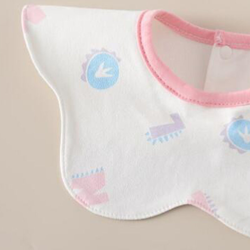 Bib tahan air bayi leher bulat 360 derajat dapat diputar bayi anak laki-laki Bib bayi makan kain sendawa bayi Bib anak perempuan baru lahir