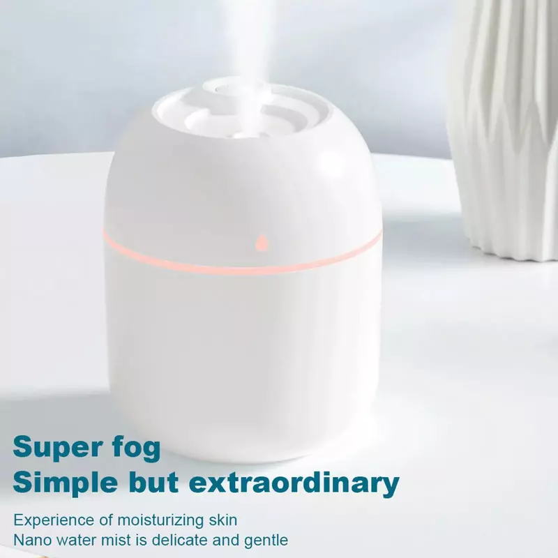Humidifier udara minyak esensial Diffuser, pelembap udara USB portabel penyemprot rumah 220ml, peralatan rumah tangga parfum kecil
