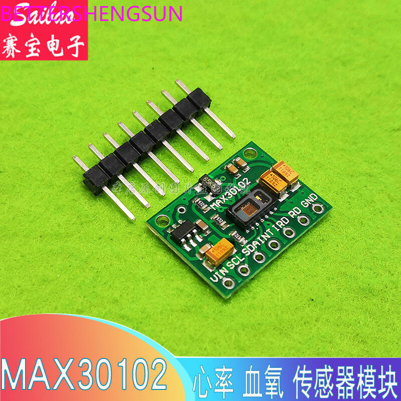 Max30102 chip freqüência cardíaca oxigênio concentração pulso freqüência cardíaca detecção de pulso sensor módulo sensor oxigênio