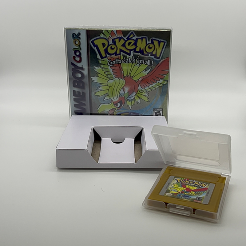 Pokemon GBC Blue Crystal Gold Green Red Silver Yellow 7 Versions GBC Game In Box for 16-Bit Video Game Cartridge No Manual