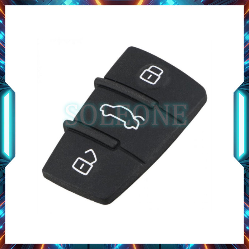 Резиновая накладка на 3 кнопки дистанционного управления для автомобильного ключа для Audi A3 A4 A6 Q5 Q7