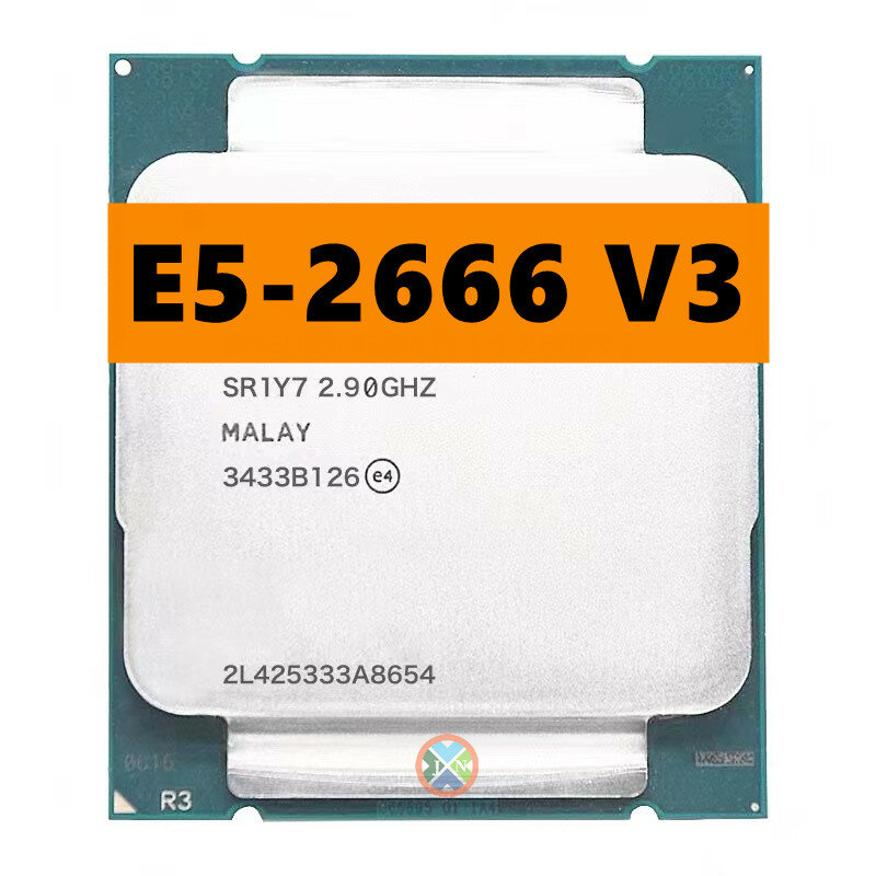Xeon E5-2666V3 E5 2666v3 E5 2666 v3 2.9 GHz pati-Core Processeur CPU à vingt fils 25M 135W LGA 2011-3