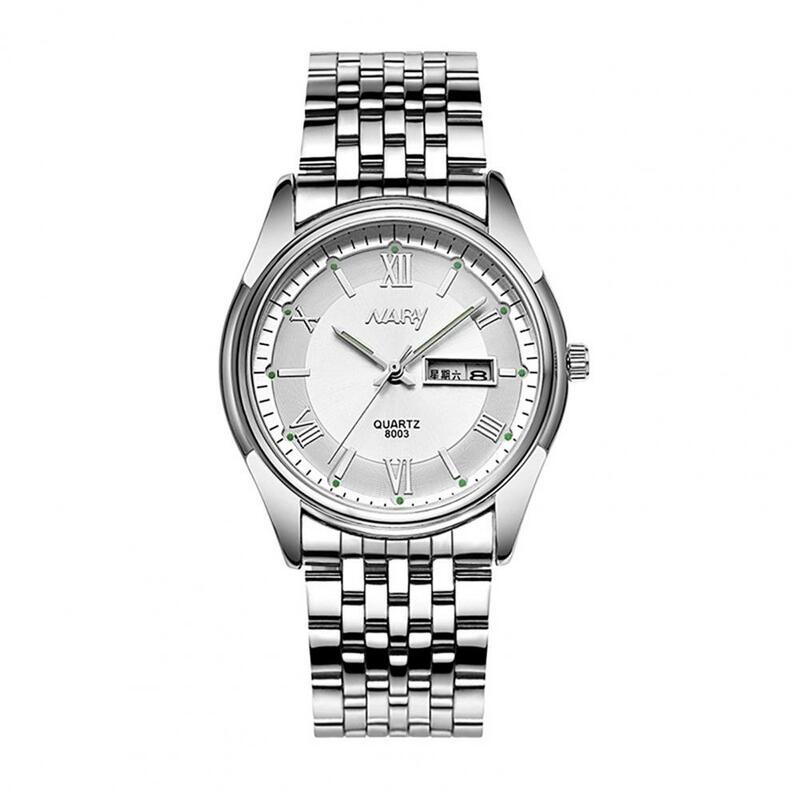 Unisex  Stylish Steel Strap Watch Wristwatch Casual Watch Heat Resistant   for Party