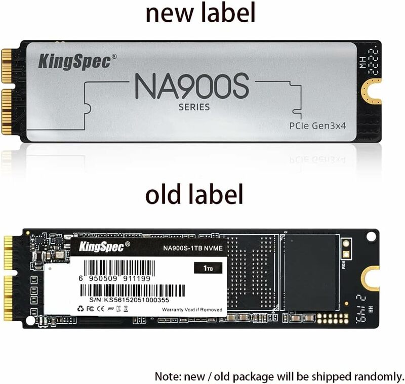 Kingspec – disque dur NVME M2 avec capacité de 256 go, 512 go, 1 to, pour Macbook Pro Retina A1502, A1398, Macbook Air A1465, 2013, 2015, 1466, iMac A1419