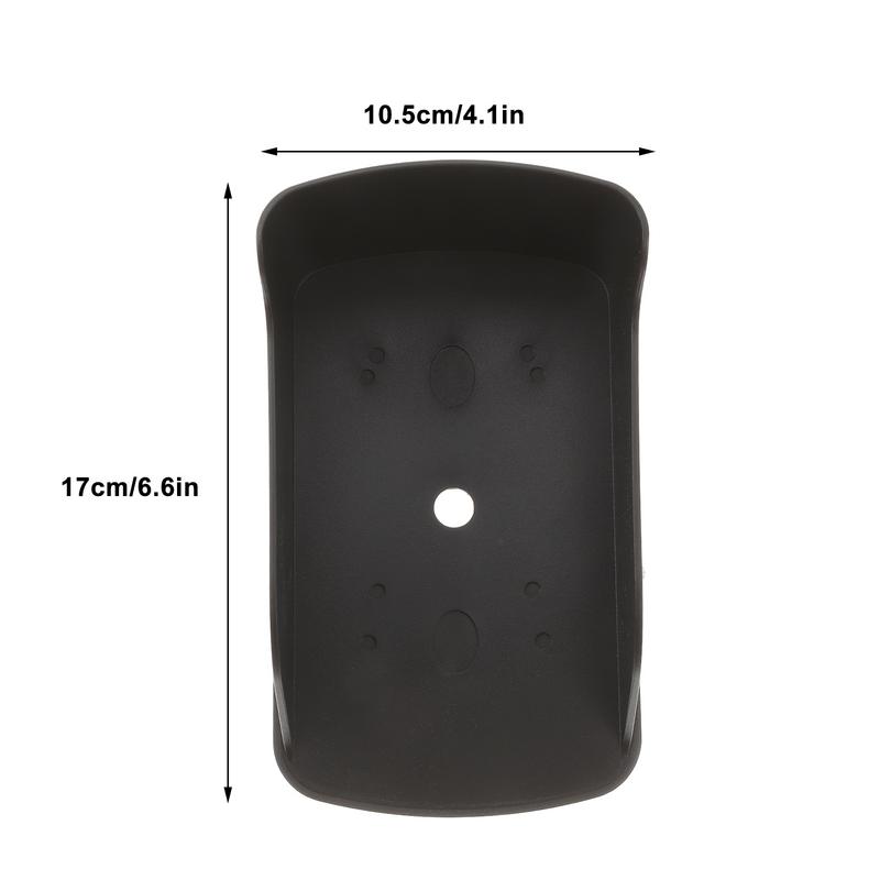 Capa protetora de chuva impermeável para campainha de vídeo, carrilhão, carrilhão, carrilhão, preto, plástico, 17X10.5cm