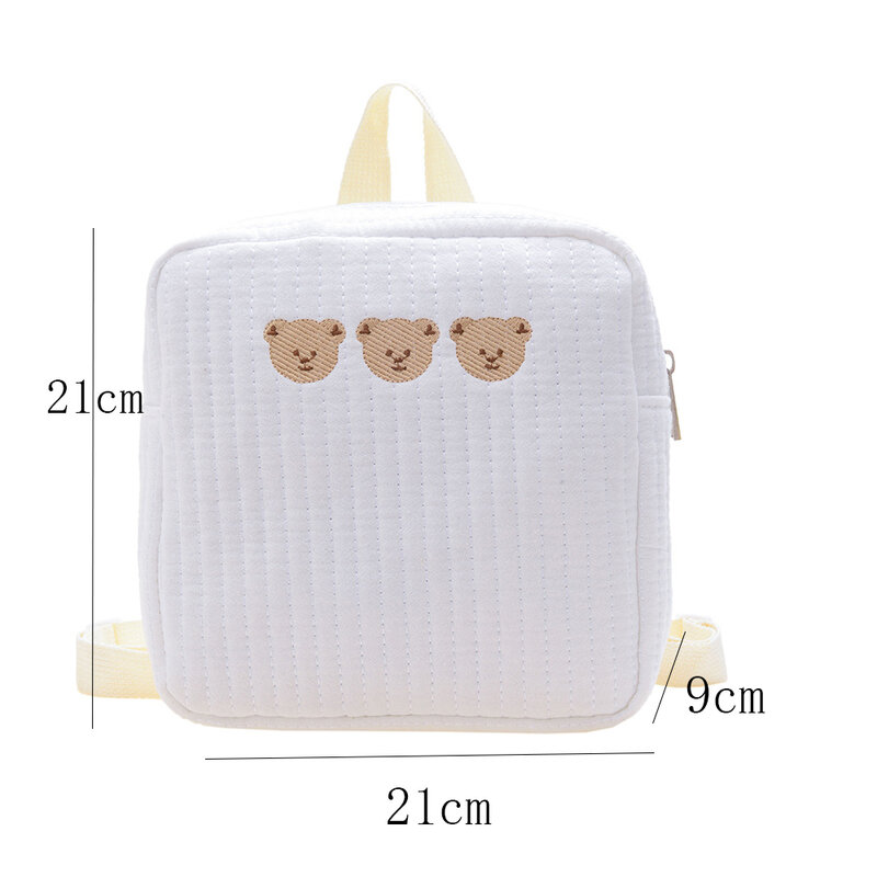 Haftowana nazwa mały niedźwiedź plecak dla dzieci nowy lekki uroczy plecak podróżny spersonalizowane plecaki z przekąskami dla dzieci