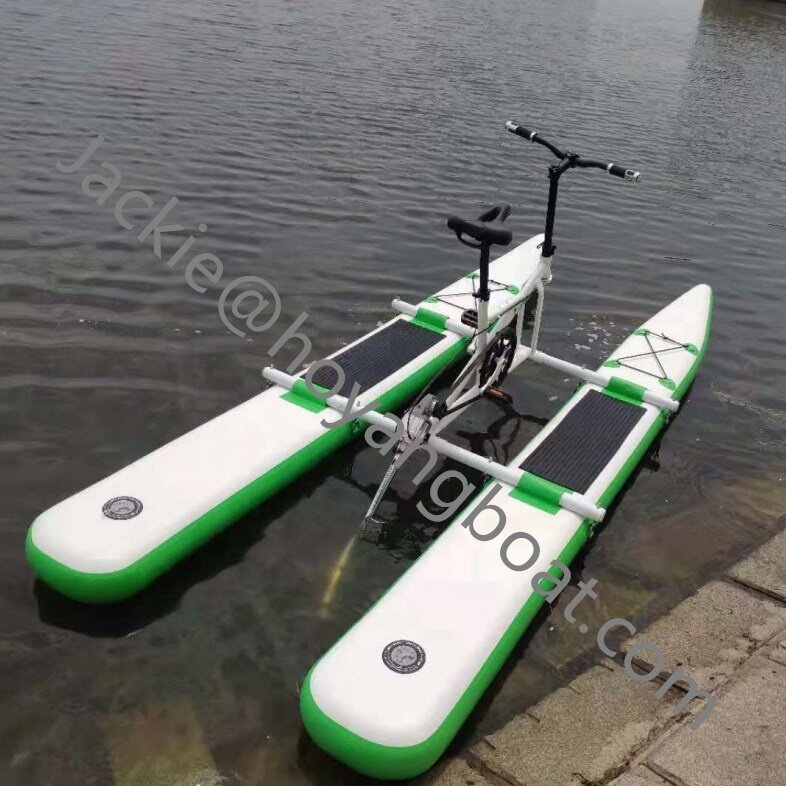 water bike 2021 New design Adult Pedal  PVC Inflatable High quality single   bike leisure equipment water pedal boats for sale