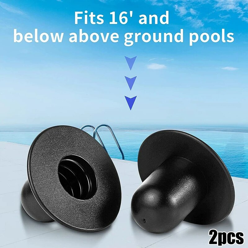 Bomba de filtro de tapones de piscina para Intex, tapón inferior para piscina sobre el suelo, Coleman, Escape de verano, 2 piezas