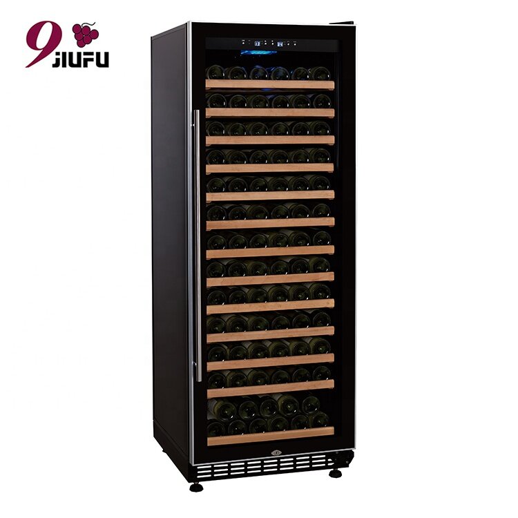Refrigerador profissional do vinho do compressor, baixo-e vidro, única zona, 75 armários do vinho das garrafas, 218L