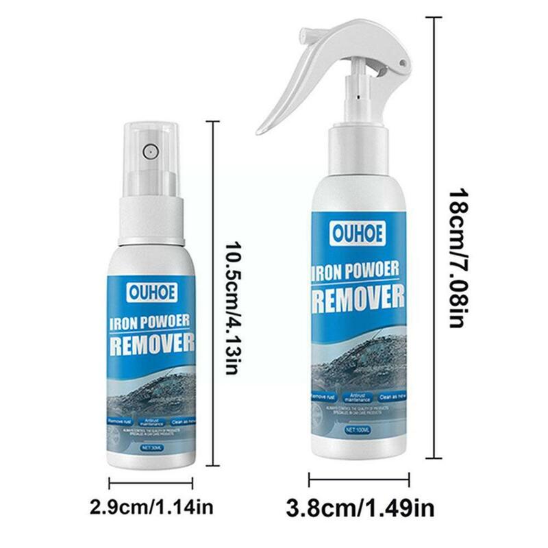 Spray anti-rouille avec serviette, nettoyant pour métal, livres, poudre de fer, entretien de voiture, 100ml, O9R0