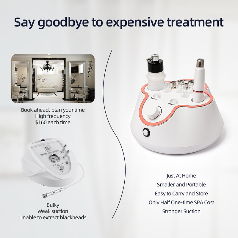 Foreverlily Facial Diamond Microdermabrasion Peeling Machine Water Spray Exfoliation Vacuum Suction Pore Cleaning Beauty Machine