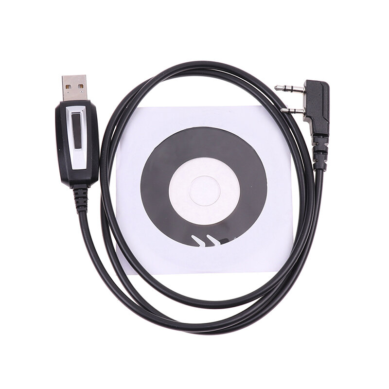 Kabel pemrograman USB dengan CD Driver untuk Baofeng UV-5R UV5R 888S Radio dua arah Walkie Talkie Radio ganda