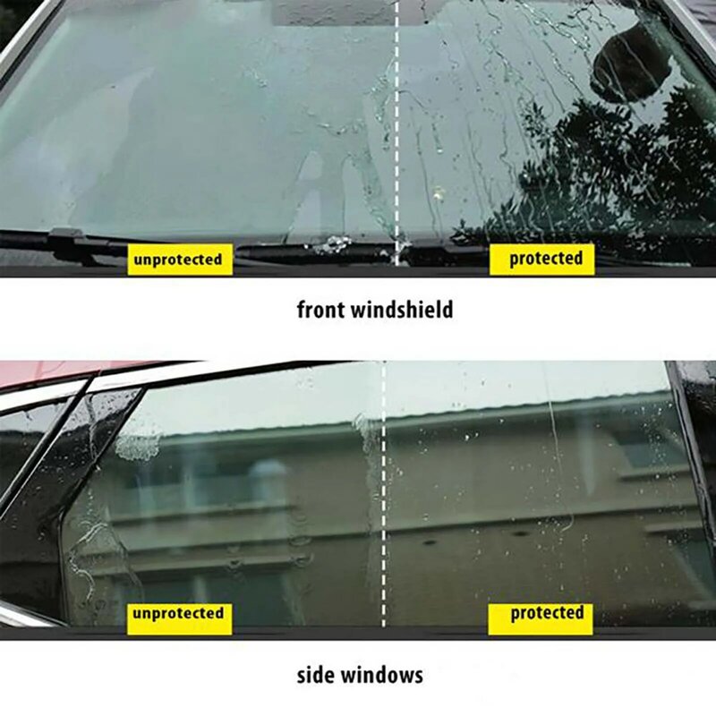 300/100/50ml revestimento hidrofóbico de vidro repelente de chuva do veículo à prova de chuva para o pulverizador de revestimento hidrofóbico de vidro da janela do espelho do carro