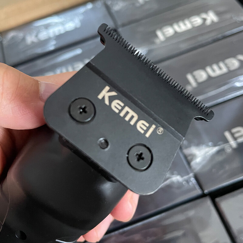 Kemei-cortadora de pelo inalámbrica 2299 para peluquero, 0mm, Zero Gapped, cortadora de tallado, depiladora, máquina de corte de acabado eléctrica profesional