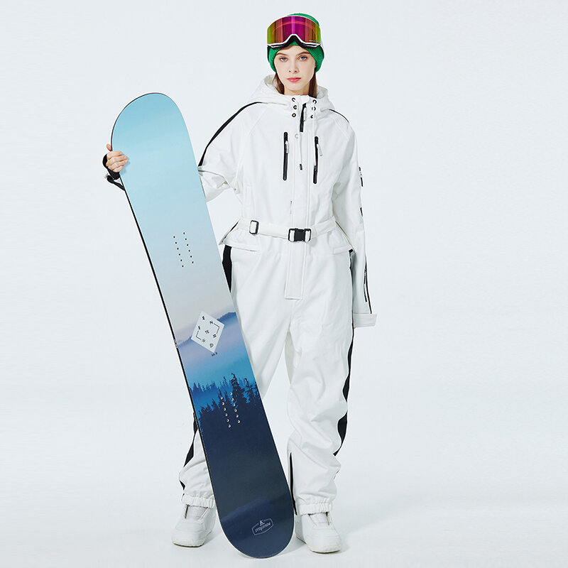 Jumpsuit Ski Wanita Setelan Salju Luar Ruangan Musim Dingin Anak Laki-laki dan Perempuan Jumpsuit Ski Uniseks Tahan Air Hangat Setelan Salju Baru Setelan Ski Pasangan