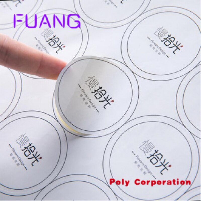 Custom  Custom Logo quality printing thank you label round packaging stickers labels