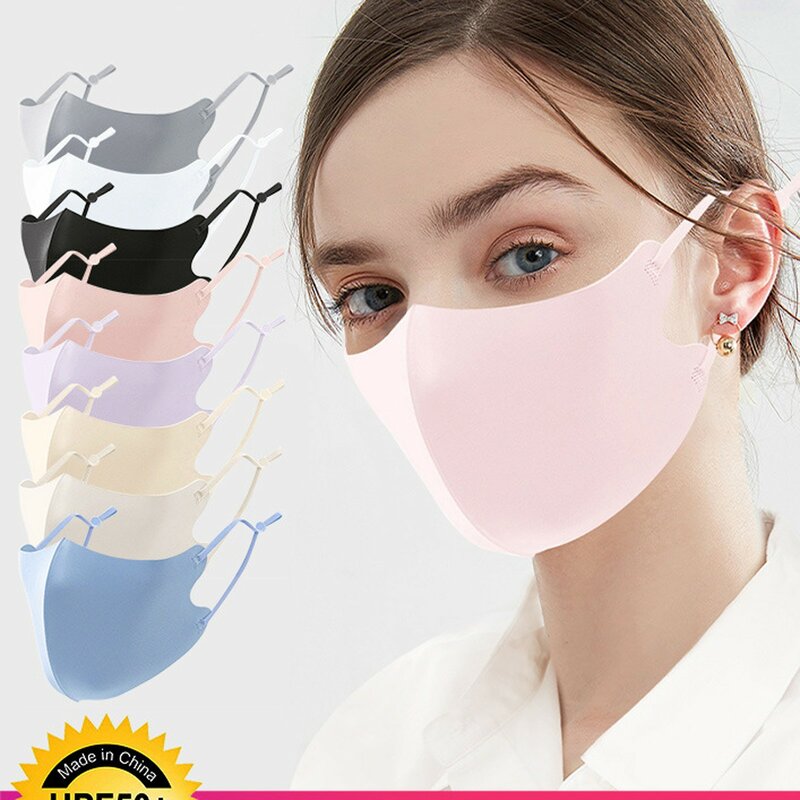 Дышащая Маска для взрослых для спорта на открытом воздухе, хлопковая моющаяся многоразовая маска для ушей, модная однотонная универсальная маска унисекс
