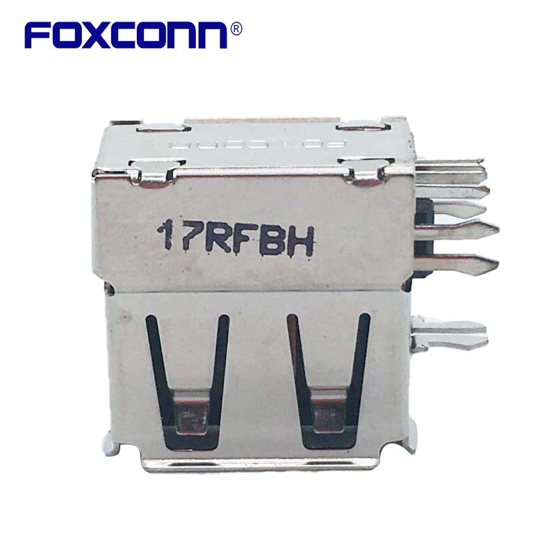 Foxconn-UB9112C-C04-4F de empuje lateral, Conector de 4 pines, USB2.0, cuerpo corto
