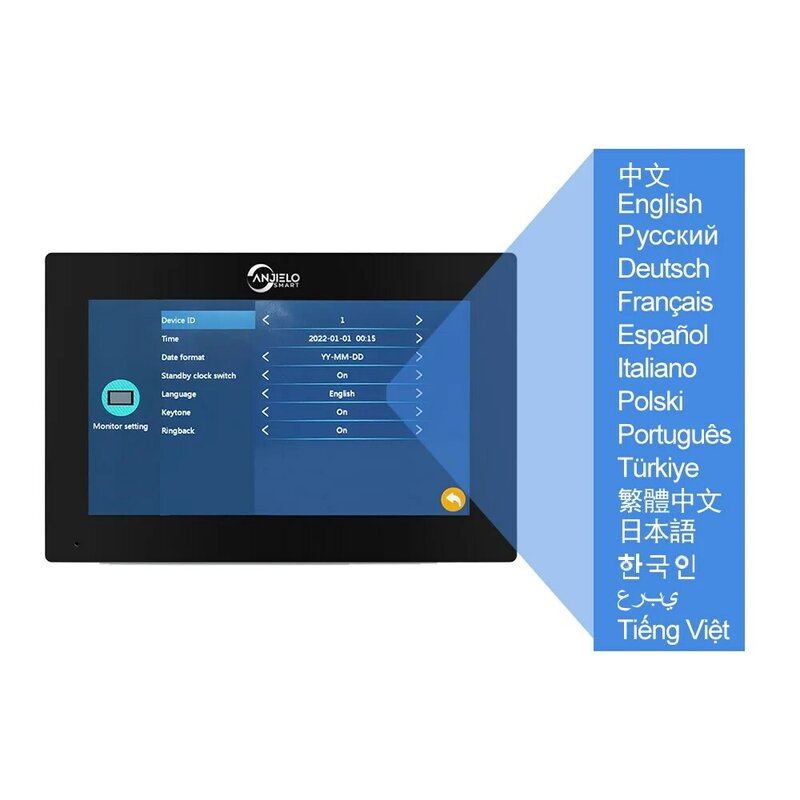 1080p Zoll Touchscreen Türklingel Metall Tuya Smart Wifi Video Intercom-System für zu Hause wasserdichte Tür Telefon