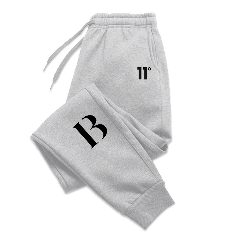 B-Pantalones deportivos para hombre y mujer, pantalón informal de moda Unisex, con estampado DIY, para el hogar y exteriores, novedad de primavera
