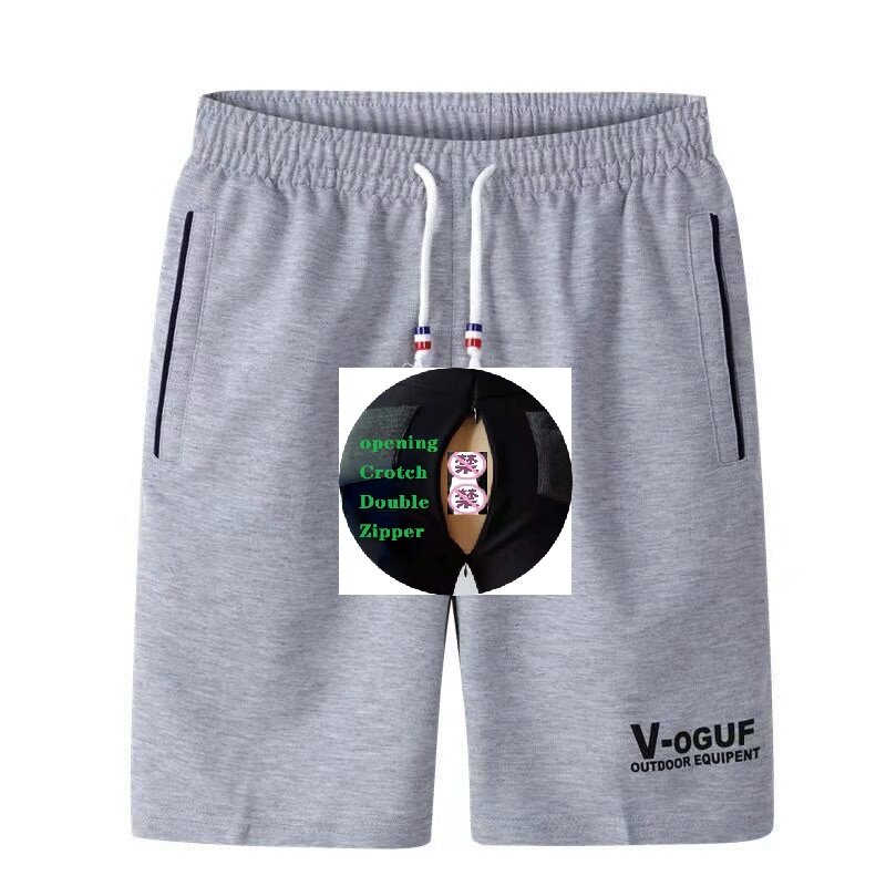 open croch jeans men  Summer Pirate Shorts Thin Shorts Side Pocket Anti-Theft Zipper Casual Sports Loose Men's Pants Large