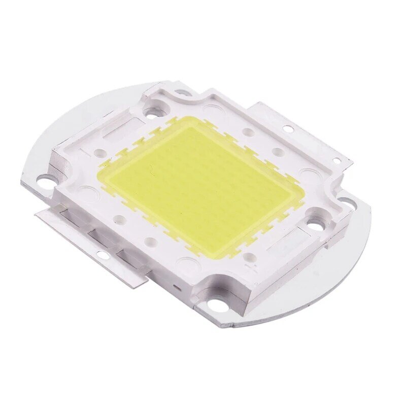 2 pièces puce LED 100W 7500LM, ampoule lampe budgétaire haute puissance intégrée bricolage blanc et blanc chaud