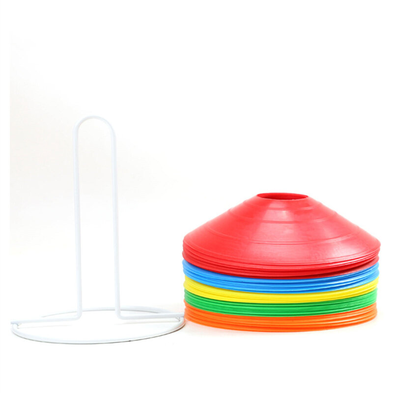 Juego de conos de disco con soporte de plástico, conos espaciales de entrenamiento Multideportivo para fútbol, 1 unidad