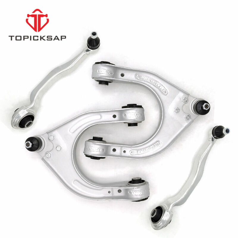 Topicksap frente superior inferior braço de controle kits para mercedes-benz w211 s211 cls550 e350 rwd 2003 2004 2005 2006 2007 2008 2009