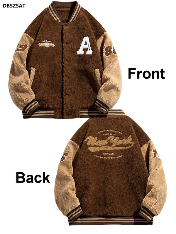 男性用の文字が付いた厚いニットのジャケット,暖かい文字が刺繍されたサーマル野球帽,2022