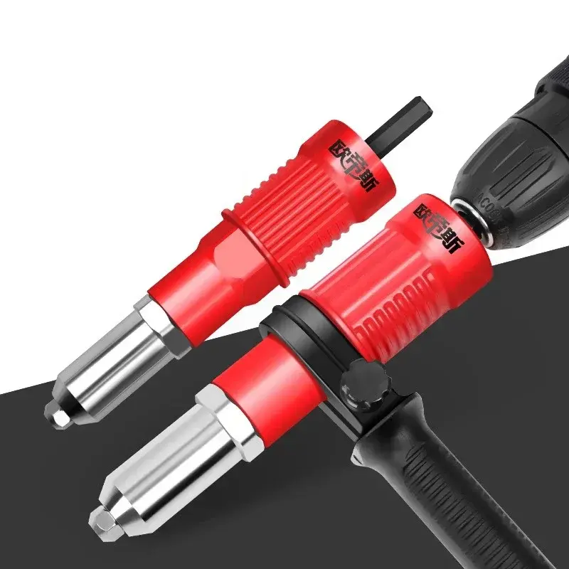 Electric Riveter Guns with Transfer Head Tools Accessories Pneumatic Core-pulling Riveter Electricians Special  Rivet Nut Gun