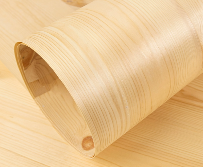 Ukuran: 2.6x0.58meter tebal: 0.5mm lebar Natural Pine Scabbed Wood Veneer untuk dekorasi Speaker lantai rumah