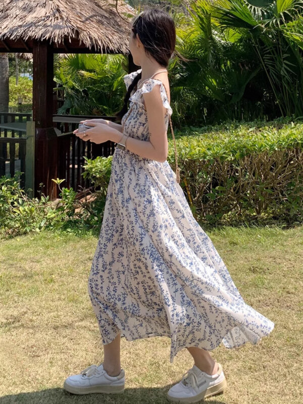Женское винтажное Платье с рукавом-фонариком, классическое облегающее Платье трапециевидной формы с принтом, лето
