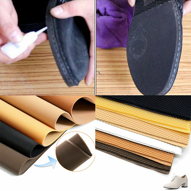 Suola completa per scarpe adesivo antiscivolo suole di riparazione in gomma resistente all'usura tampone per scarpe autoadesivo Patch inferiore per la cura delle scarpe sostituibile