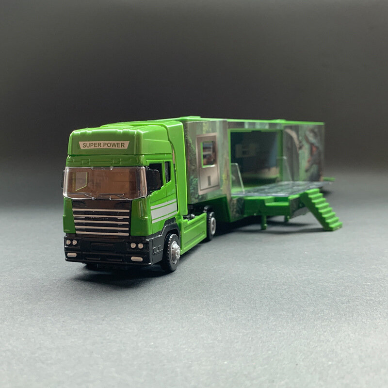 1: 50 scatola di dinosauro in plastica-tipo di veicolo di trasporto modello di veicolo di ingegneria contenitore giocattolo confezione regalo originale B208
