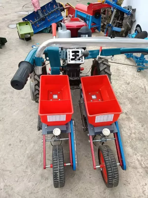 Bajak sawah listrik 15 Hp 18 Hp 20 Hp 22 Hp pertanian Mini roda ganda berjalan traktor 2024 baru diskon besar