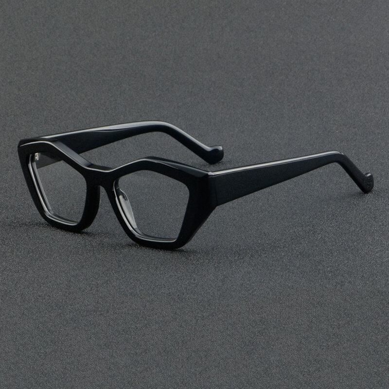 Óculos estilo luz anti-azul para mulheres, óculos vintage, lente clara, designer de marca, armação de óculos acetato feminino