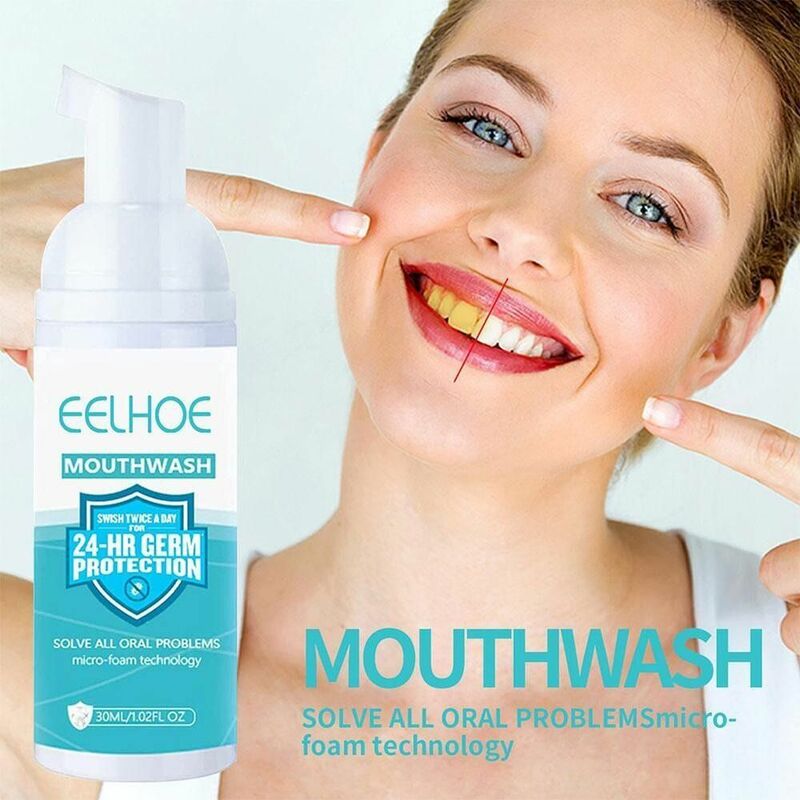 ฟอกสีฟัน Oral สุขอนามัย Breath ทันตกรรมเครื่องมือ Teethaid น้ำยาบ้วนปาก Mouth Wash ฟัน Mousse ยาสีฟันไวท์เทนนิ่งโฟม
