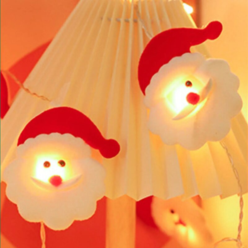 Christmas Snowman Santa String Lights Full of Warm Atmosphere Sense String Lights for Christmas Themed Parties