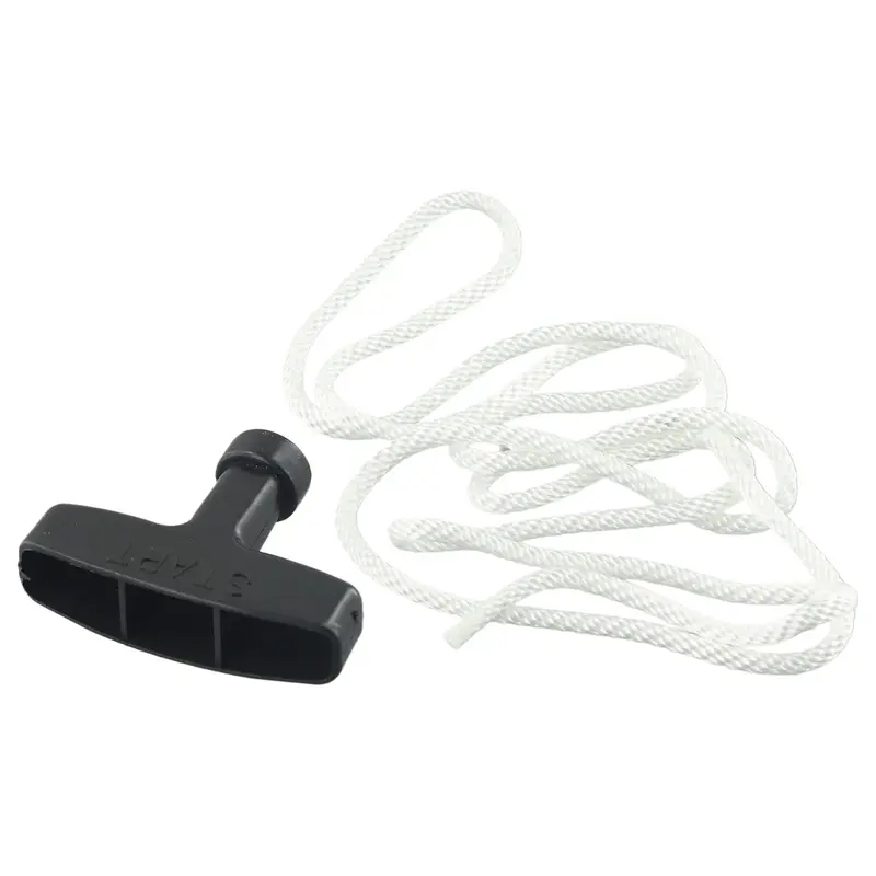 Petrol Lawnmowers replacement Plastic& Polyester White Rope Rope & Pull Handle Black Handle Universal High Quality Brand New
