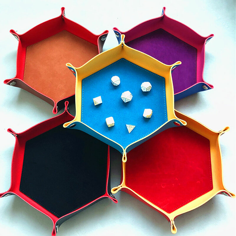 Hexagonal Foldable Dice Tray Stylish And Simple Structure Multi-function Easy To Hexagon Dice Tray