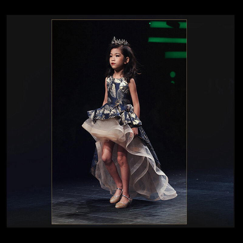 Adolescentes preto bronzeamento vestido de noite crianças roupas para a menina crianças longo vestido de princesa menina festa de casamento traje beleza pageant
