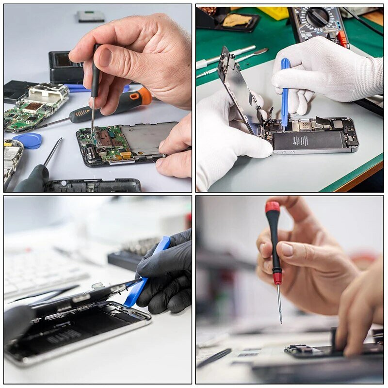 8 buah Set kombinasi alat perbaikan telepon alat pisau bongkar pasang alat pembuka linggis Kit pemeliharaan Laptop