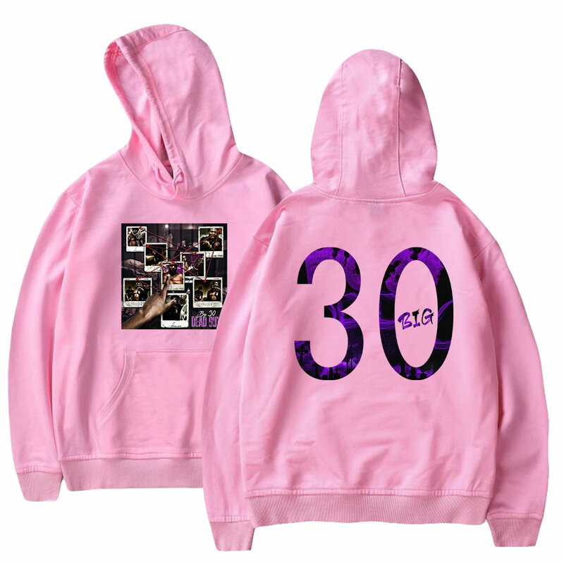 Big30 merch hoodie unissex manga longa feminino moletom masculino 2022 estilo casual hip hop rapper roupas de moda