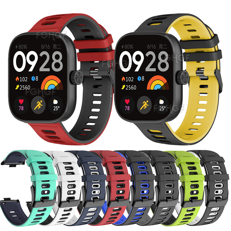 สายรัดข้อมือสำรองสำหรับ redmi Watch 4สายรัดข้อมือซิลิโคนสำหรับ Xiaomi redmi Watch 4สายนาฬิกาอัจฉริยะอุปกรณ์เสริม Correa
