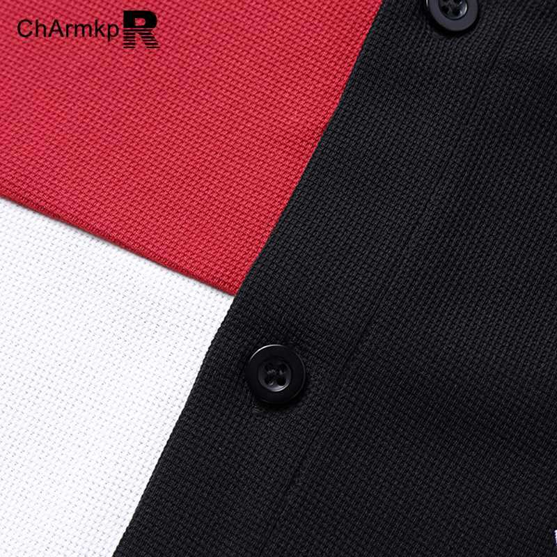 Charmkpr 2024เสื้อผู้ชาย, เสื้อคอปกเสื้อติดกระดุมเสื้อแขนสั้นผู้ชายเสื้อผ้าสตรีทไซส์ใหญ่ฤดูร้อน