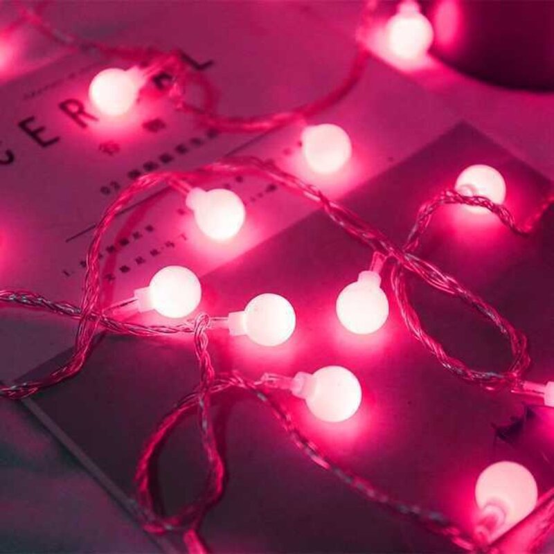 Guirnalda de luces LED de 3 metros, tira de linterna de árbol 3D de Navidad, versión de batería, decoración artesanal, lámpara de cadena de hadas para exteriores