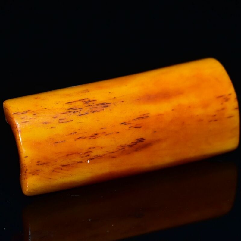 Hueso de yak antiguo, colgante de cicada dorada, tallado ahuecado, tallado de hueso, cigarras, increíble éxito