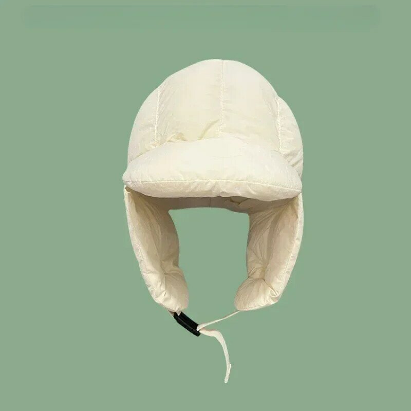 Sombreros voladores de protección auditiva para hombres y mujeres, sombrero de bombardero cálido para montar y esquiar al aire libre, versión coreana, moda Retro, Invierno