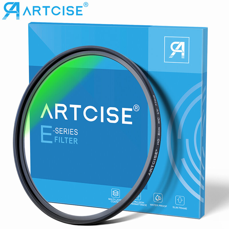 ARTCISE-filtro de lente de fotografía MC HD, filtro UV, accesorios de cámara ultrafinos, 46mm, 49mm, 52mm, 55mm, 58mm, 62mm, 67mm, 72mm, 77mm